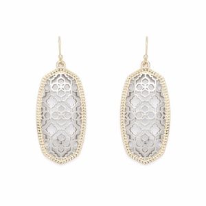Kendra Scott Elle earings Gold and Silver Filigree
